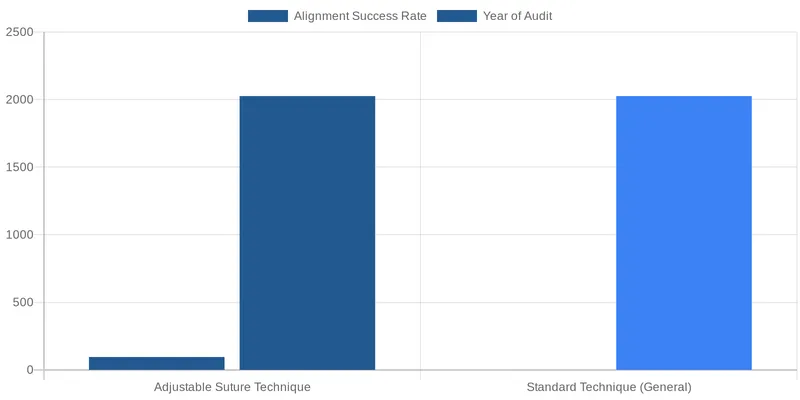 Mr Nadeem Ali's Expertise in Adjustable Suture Techniques comparison chart — Surgical Techniques for Diplopia: How Adjustable Sutures Improve Precision