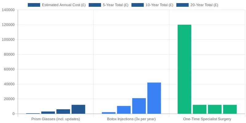 How Can a One-Off Surgery Reduce Long-Term Eyecare Costs? comparison chart — How Correcting a Squint Can Reduce Long-Term Eyecare Costs