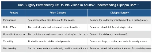 Can Surgery Permanently Fix Double Vision in Adults? Understanding Diplopia Correction