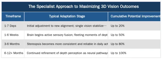 The Specialist Approach to Maximizing 3D Vision Outcomes — Can Adult Double Vision Surgery Restore 3D Vision (Stereopsis)?