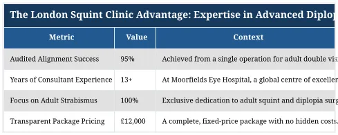 The London Squint Clinic Advantage: Expertise in Advanced Diplopia Correction