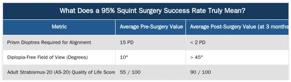 What Does a 95% Squint Surgery Success Rate Truly Mean?