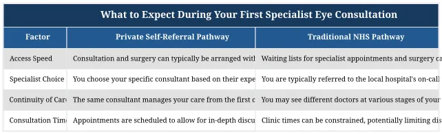 What to Expect During Your First Specialist Eye Consultation