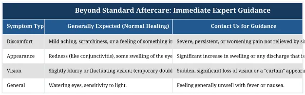 Beyond Standard Aftercare: Immediate Expert Guidance