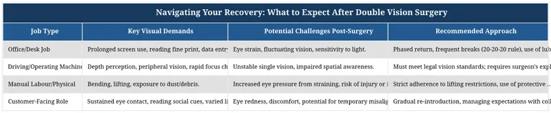 Navigating Your Recovery: What to Expect After Double Vision Surgery