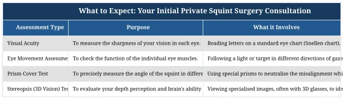 What to Expect: Your Initial Private Squint Surgery Consultation